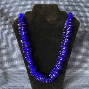 Tancer & Two NWT Blue and Goldtone Bead 28” Fashion Necklace